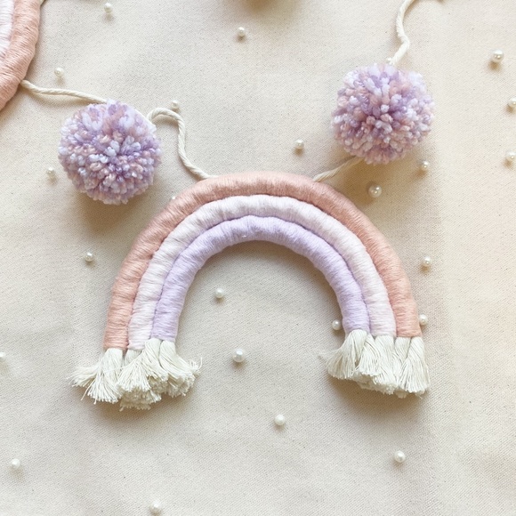 Rainbow Garland Nursery Decor Party Decorations Baby Shower Wall Hanging Decor - Picture 2 of 7